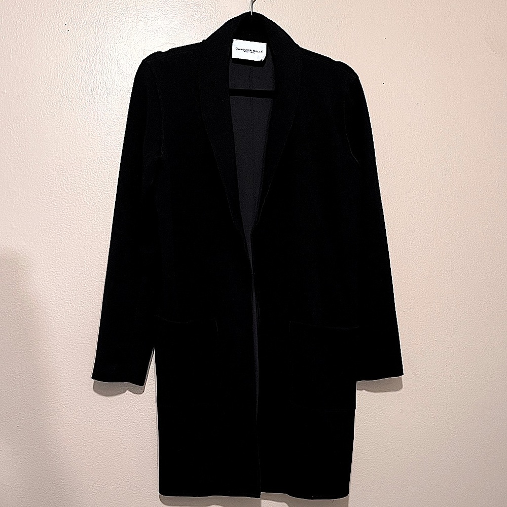 Carolina Belle Montreal Longline Open Front Blazer Jacket Medium